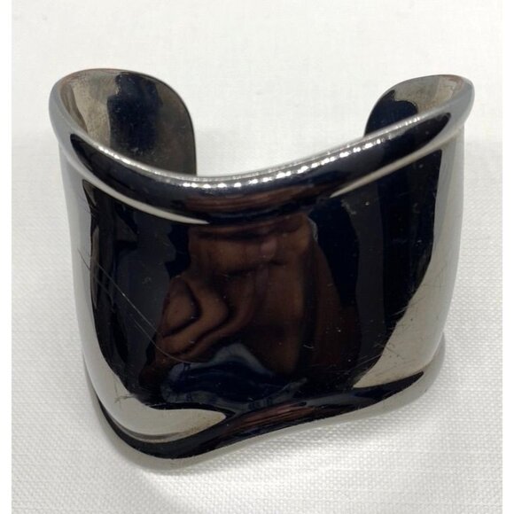 Tiffany & Co Elsa Peretti Ruthenium Bone Cuff Medium 6.5"